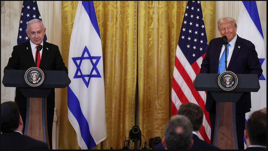 US President Donald Trump and Israeli PM Benjamin Netanyahu